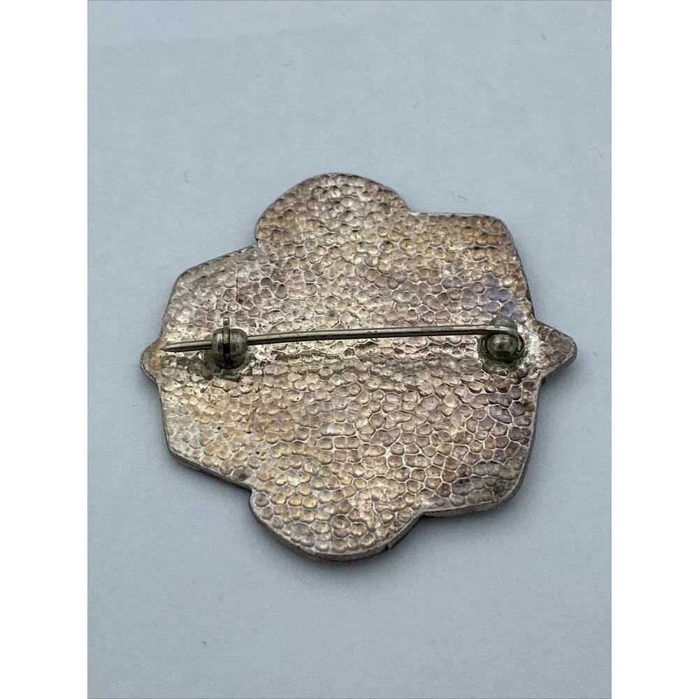 Silver French Quarter Festival FQF Pin Brooch New Orleans